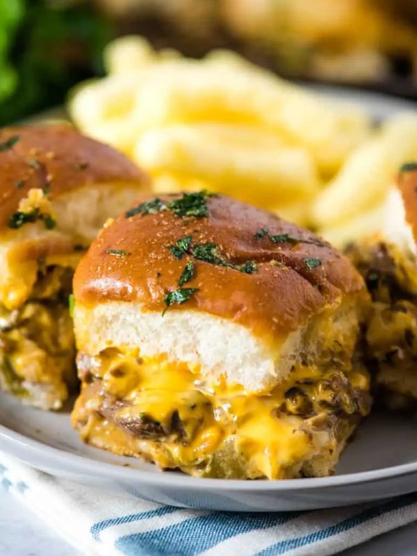 Philly Cheesesteak Sliders