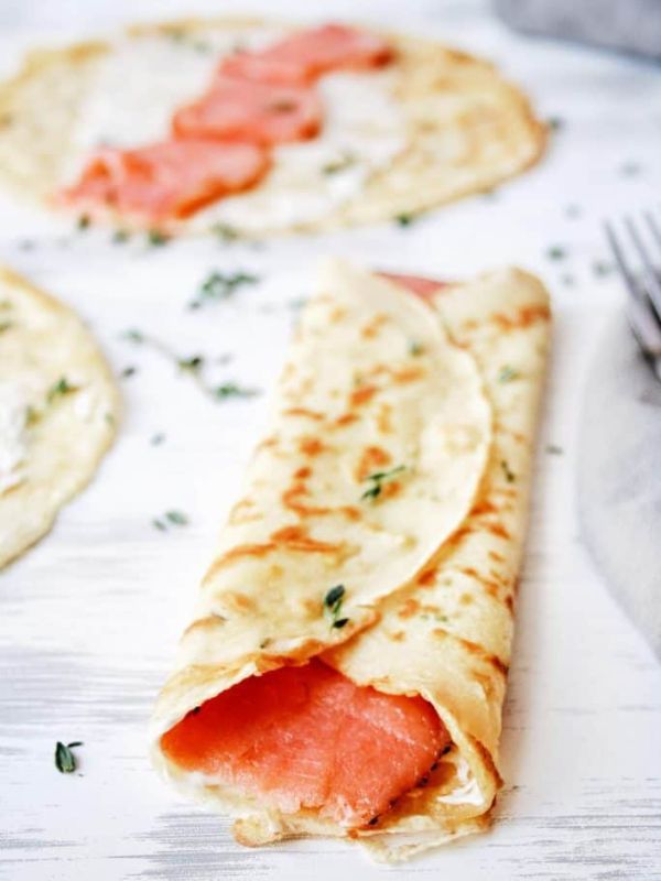 Savory Crepes with Smoked Salmon