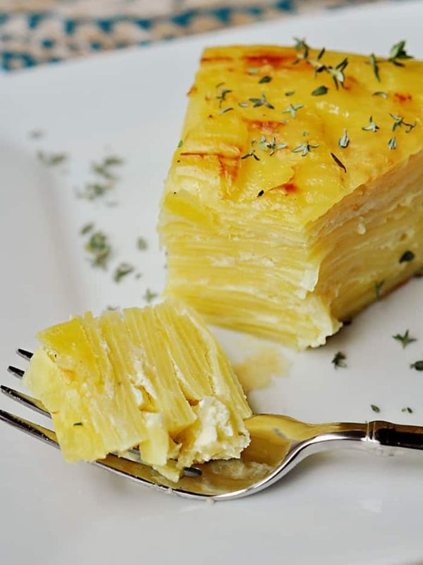 Scalloped Potato Flan with Gruyère and Garlic