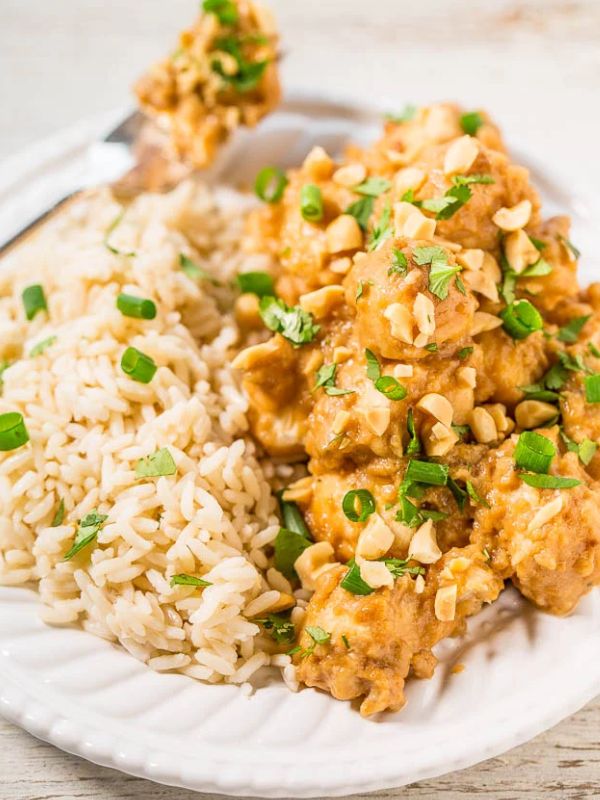 Slow Cooker Thai Peanut Chicken