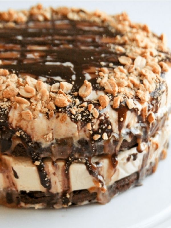 Snickers Ice Cream Cake