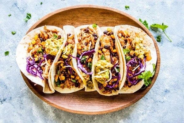 Southwestern Crockpot Chicken Tacos