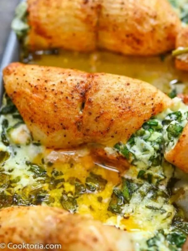 Spinach Stuffed Flounder