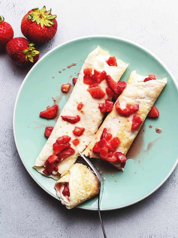 Strawberry Cream Cheese Crepe Filling