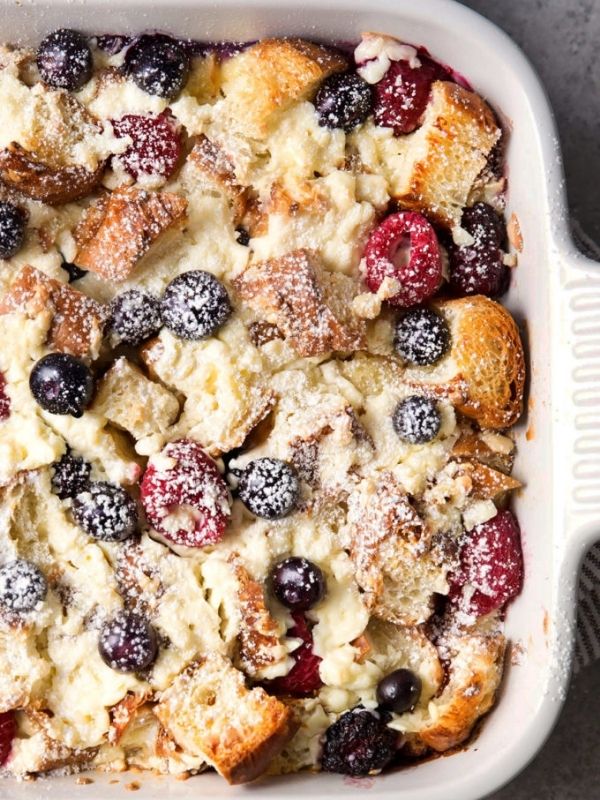 Sweet Croissant Breakfast Casserole