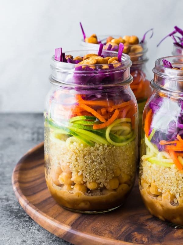 Thai Chickpea Mason Jar Salad