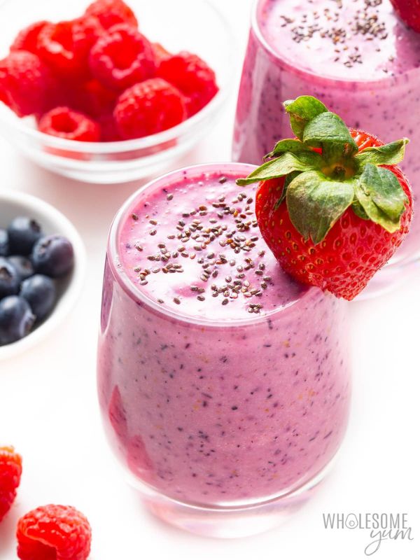 Triple Berry Keto Protein Shake