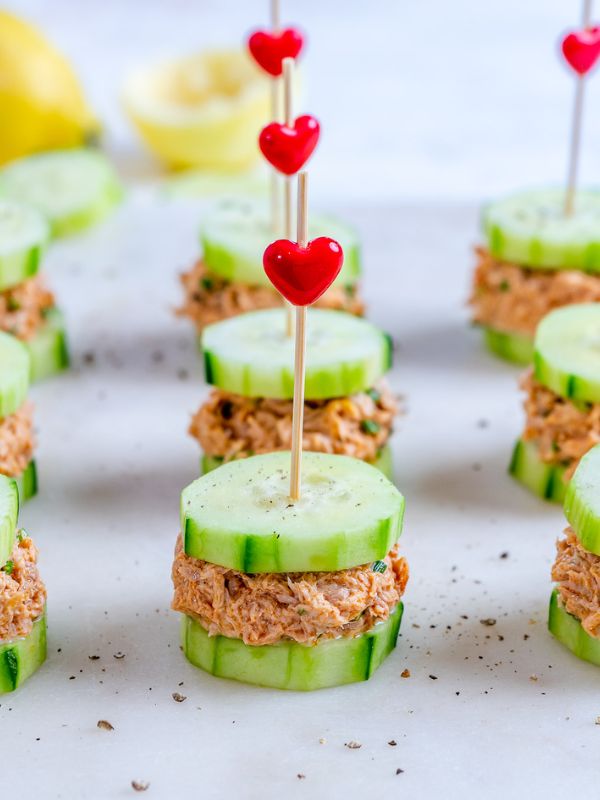 Tuna Cucumber Party Bites