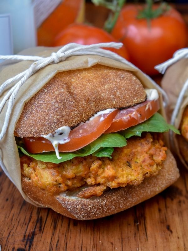 Vegan Wendy’s Mock Spicy Chicken Sandwiches