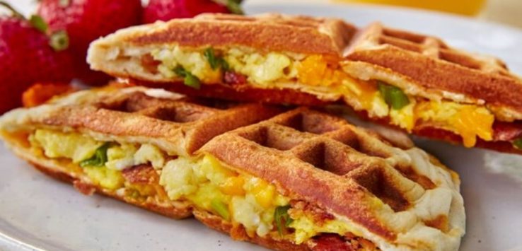 2 Stack of Waffle Sandwiches