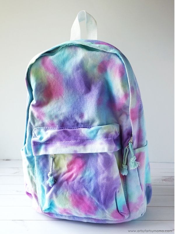 DIY Tie Dye Backpack