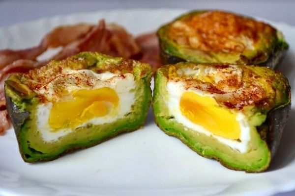 Keto Air Fryer Avocado Baked Egg